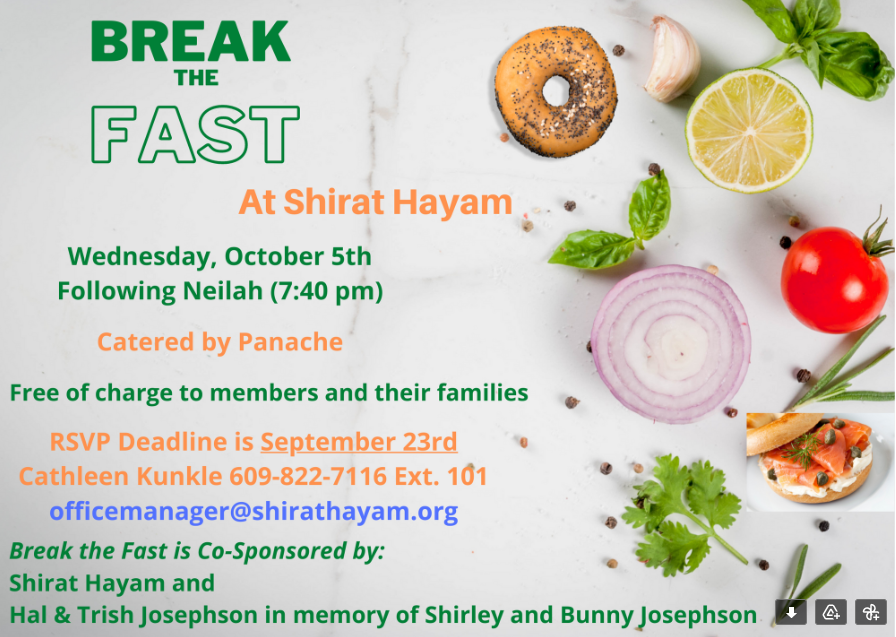 Break The Fast Shirat Hayam